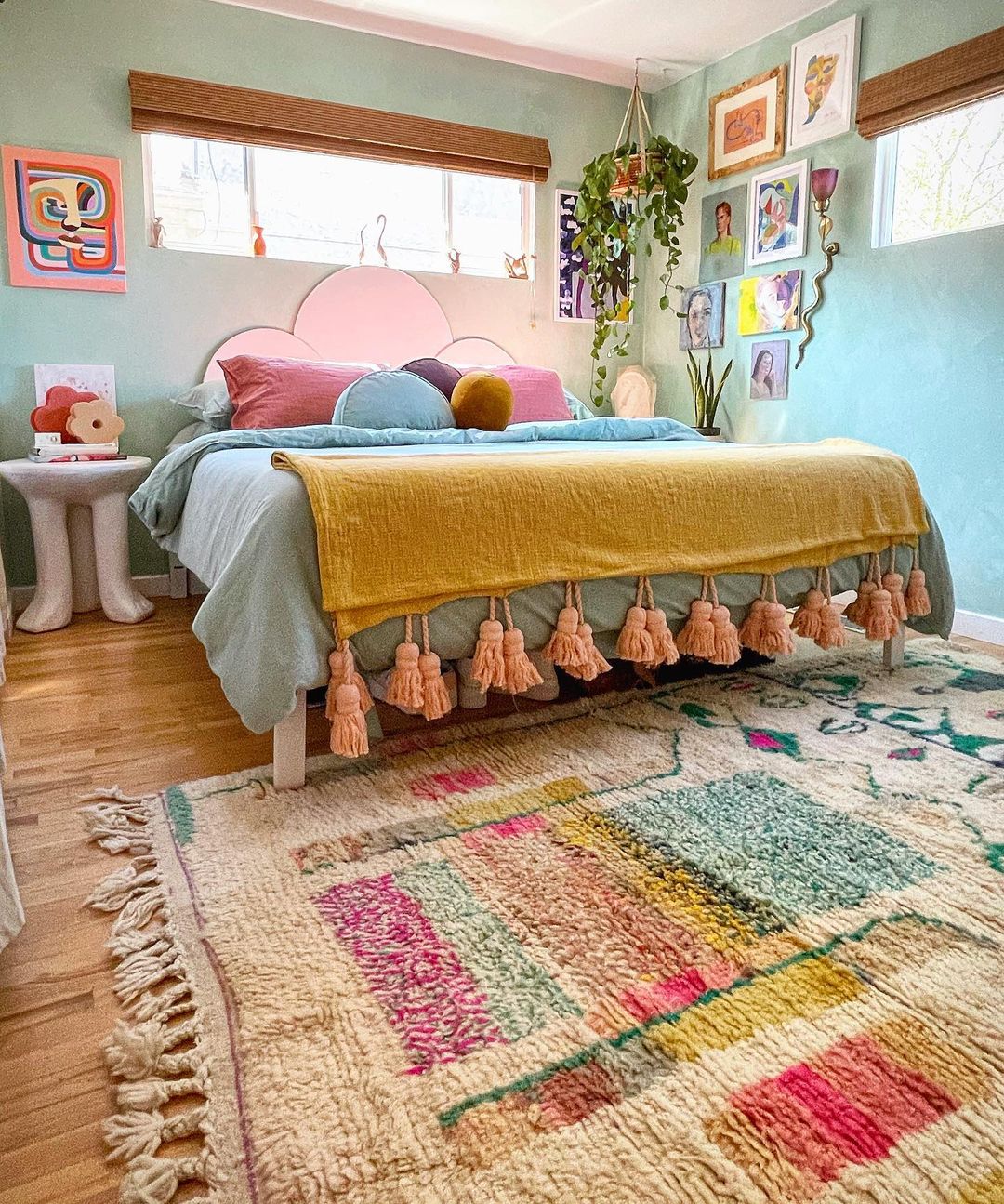 Scandinavian interior styled with an Ettilux rug